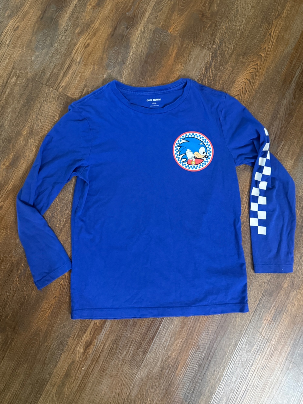 Boys Blue Sonic Graphic Long-Sleeve Tee